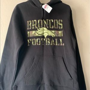 Denver Broncos NFL Team Apparel Mens Hoodie Camo